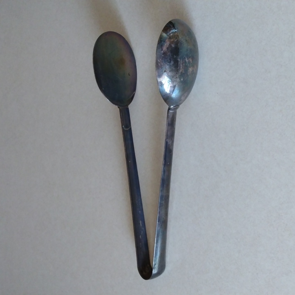 Napier Silver Plate Salad Tongs